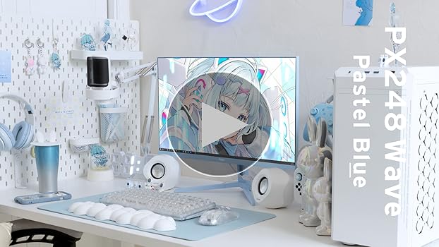 Pixio ゲーミングモニター/PX248 Wave Pastel Blue Amazon.com: Pixio PX248 Wave Blue 24 inch 200Hz Refresh Rate